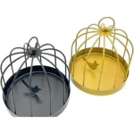 Μεταλλική Βάση για Φιδάκια Κουνουπιών με Διακοσμητικό Πουλάκι και Συλλογή Στάχτης 14x16,5 cm