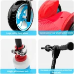 Παιδικό Πολυμορφικό Πατίνι & Ποδήλατο 2 σε 1 με 3 Τροχούς και Ρυθμιζόμενο Τιμόνι