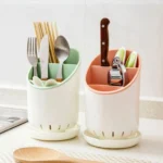 Βάση Στράγγισης για Μαχαιροπίρουνα με 3 Θέσεις Οργάνωσης - Κουζίνας Πλαστική σε τέσσερα χρώματα