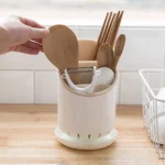 Βάση Στράγγισης για Μαχαιροπίρουνα με 3 Θέσεις Οργάνωσης - Κουζίνας Πλαστική σε τέσσερα χρώματα