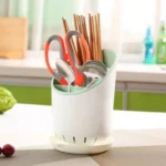 Βάση Στράγγισης για Μαχαιροπίρουνα με 3 Θέσεις Οργάνωσης - Κουζίνας Πλαστική σε τέσσερα χρώματα