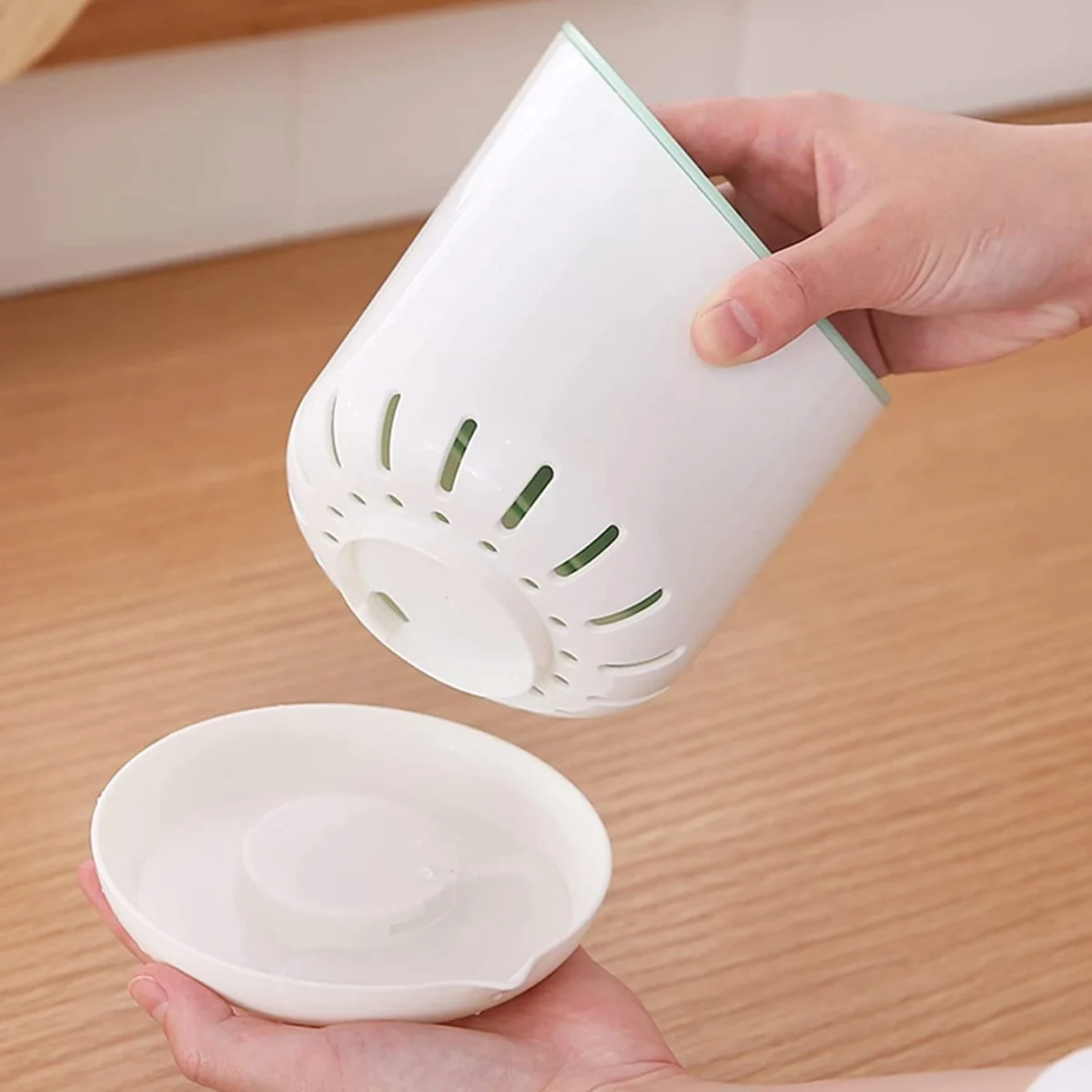 Βάση Στράγγισης για Μαχαιροπίρουνα με 3 Θέσεις Οργάνωσης - Κουζίνας Πλαστική σε τέσσερα χρώματα