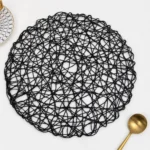 Βαμβακερό Στρογγυλό Σουπλά σε Σχέδιο Δίχτυ 38cm