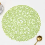 Βαμβακερό Στρογγυλό Σουπλά σε Σχέδιο Δίχτυ 38cm