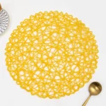 Βαμβακερό Στρογγυλό Σουπλά σε Σχέδιο Δίχτυ 38cm