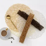 Βαμβακερό Στρογγυλό Σουπλά σε Σχέδιο Δίχτυ 38cm