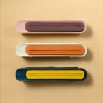 Επιτοίχια Βάση Οργάνωσης για Αλουμινόχαρτο ή Μεμβράνη, Χαρτί Κουζίνας & Θήκη για Σακούλες σε Ρολό 41x7x8cm​ σε τρεις αποχρώσεις