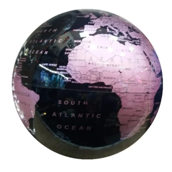 Μαγική Περιστρεφόμενη Υδρόγειος Μαύρο - Ροζ