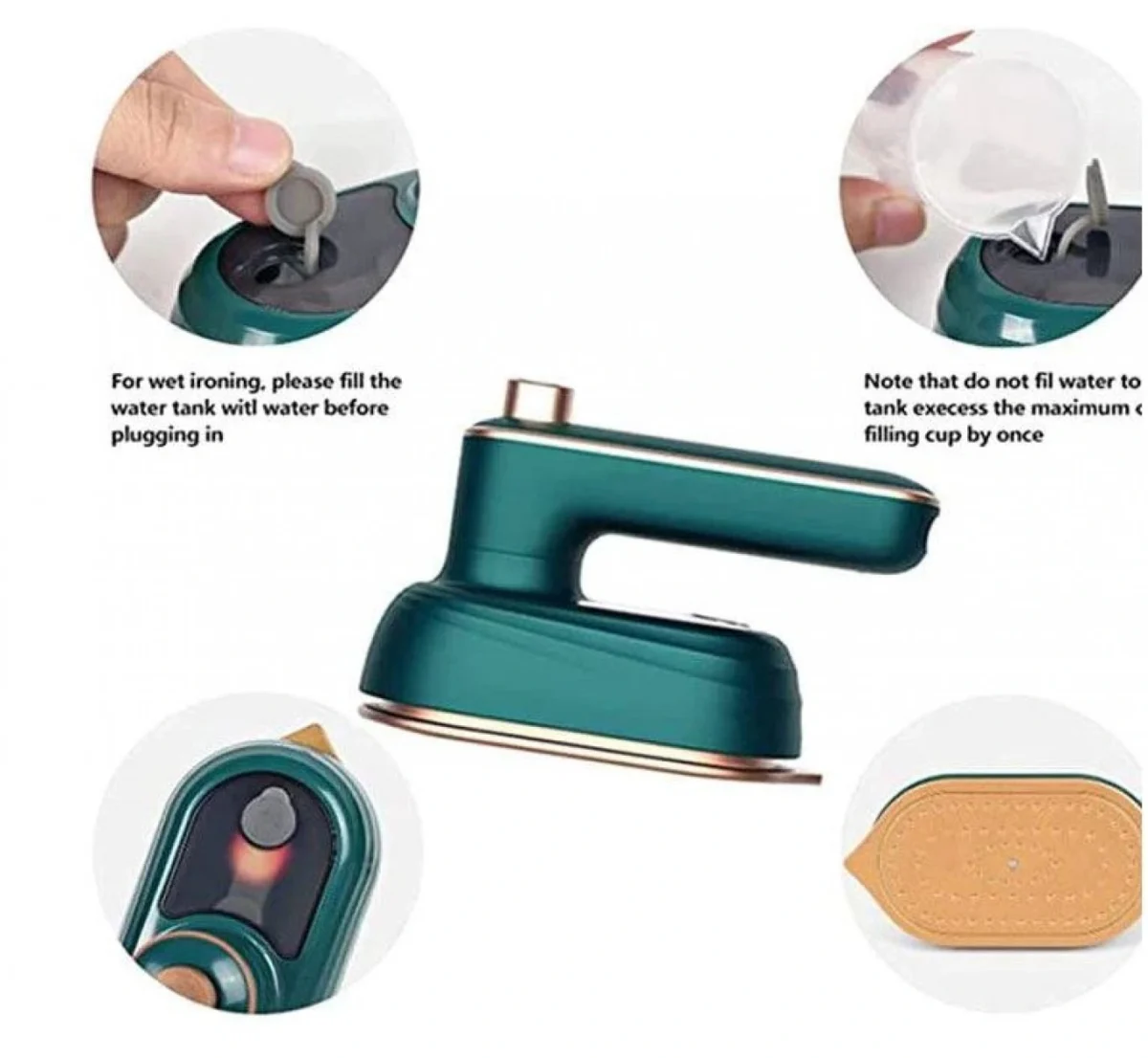 Σίδερο Ταξιδίου Ατμού 33w 50g/min με δοχείο 50ml