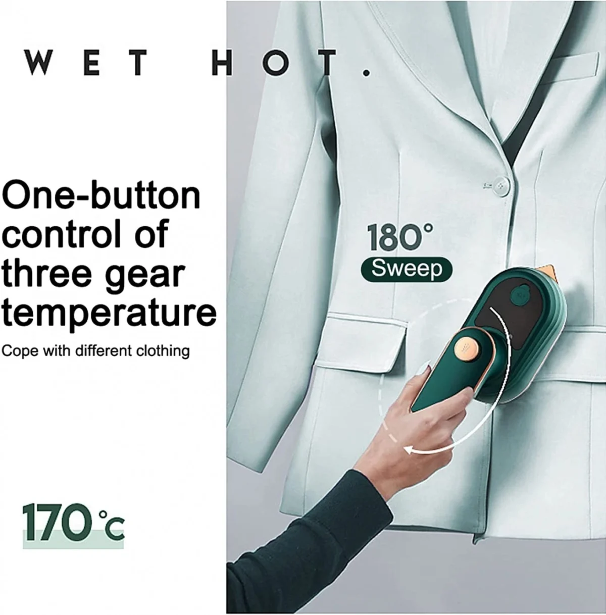 Σίδερο Ταξιδίου Ατμού 33w 50g/min με δοχείο 50ml