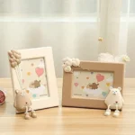 3D Παιδική Αναμνηστική Κορνίζα Αρκουδάκι με Μπαλόνια - 18.5x24cm