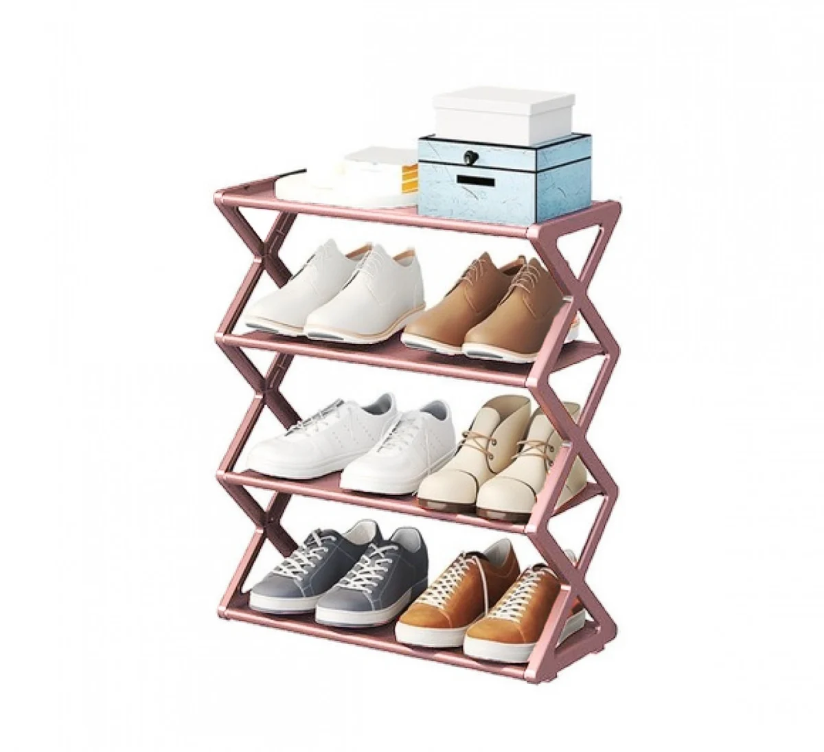 Παπουτσοθήκη με 4 Ράφια Αποθήκευσης