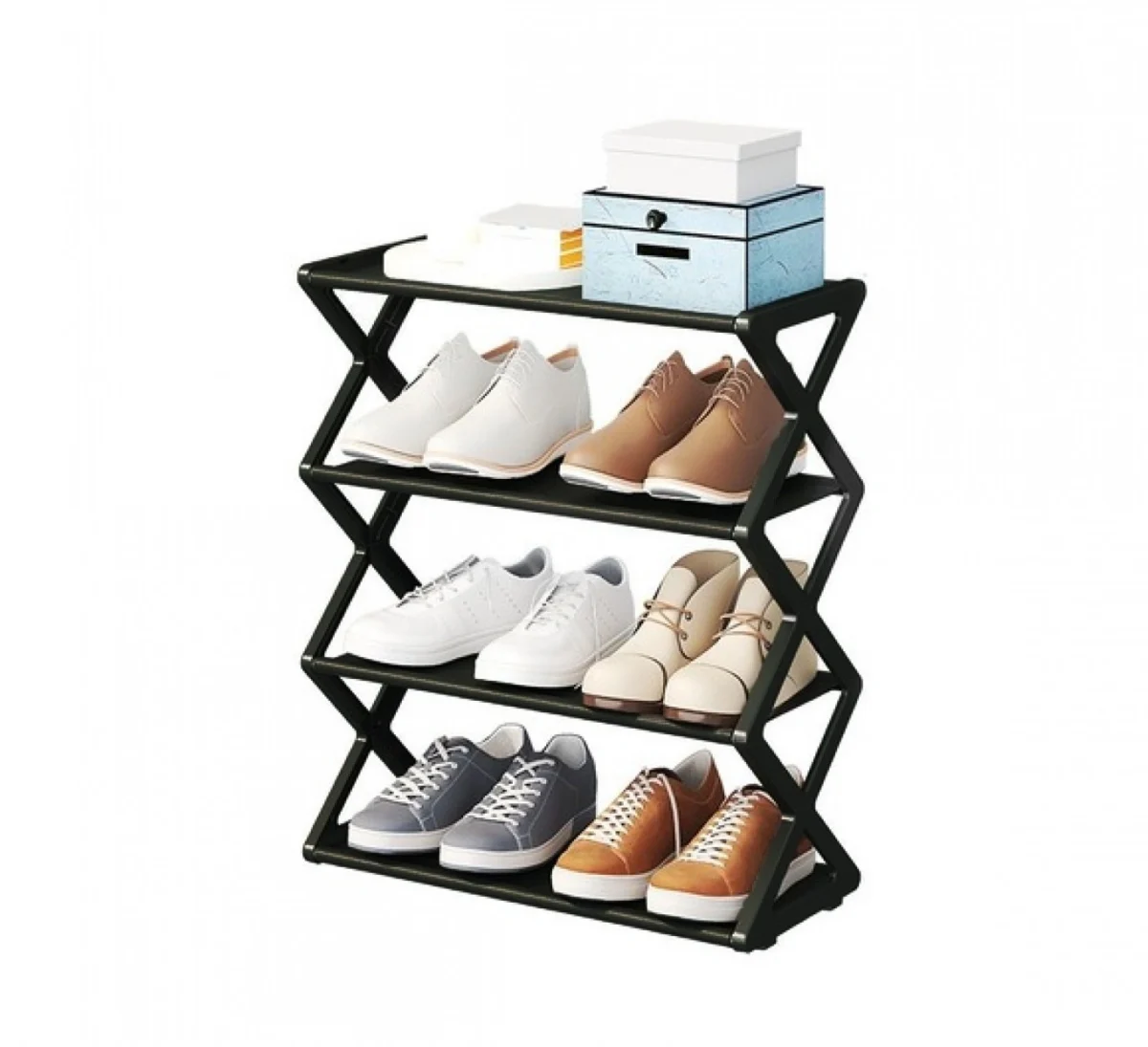 Παπουτσοθήκη με 4 Ράφια Αποθήκευσης