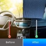 Universal Συρόμενο Σκίαστρο που Κόβεται - Ηλιακή Προστασία Παρμπρίζ Αυτοκινήτου