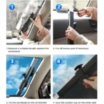 Universal Συρόμενο Σκίαστρο που Κόβεται - Ηλιακή Προστασία Παρμπρίζ Αυτοκινήτου