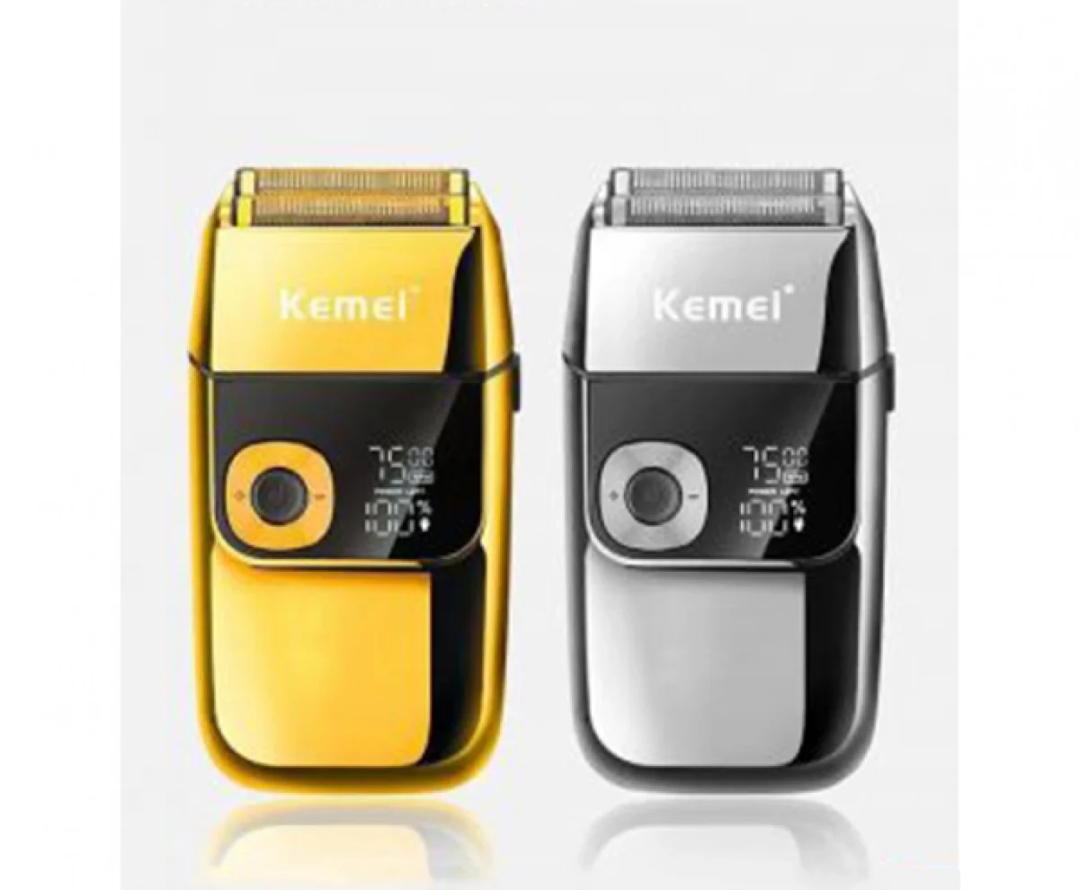 Αδιάβροχη USB Επαναφορτιζόμενη Ξυριστική Μηχανή Προσώπου και Κεφαλιού Kemei