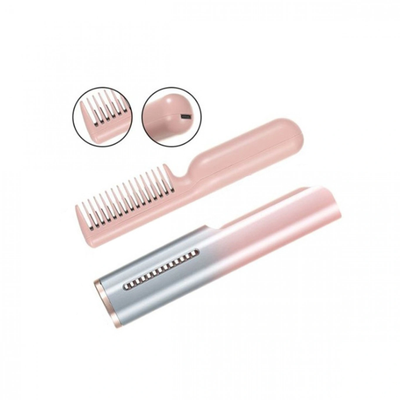 Ασύρματη Κεραμική Θερμαινόμενη Χτένα Ισιώματος Μαλλιών. Ασύρματη Κεραμική Θερμαινόμενη Χτένα Ισιώματος Μαλλιών.