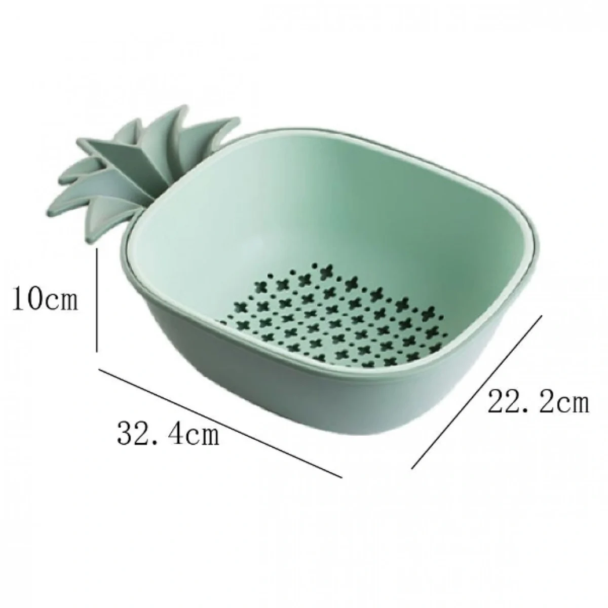 Πλαστικό Σουρωτήρι Φρούτων και Λαχανικών - Φρουτιέρα σε Σχήμα Ανανά