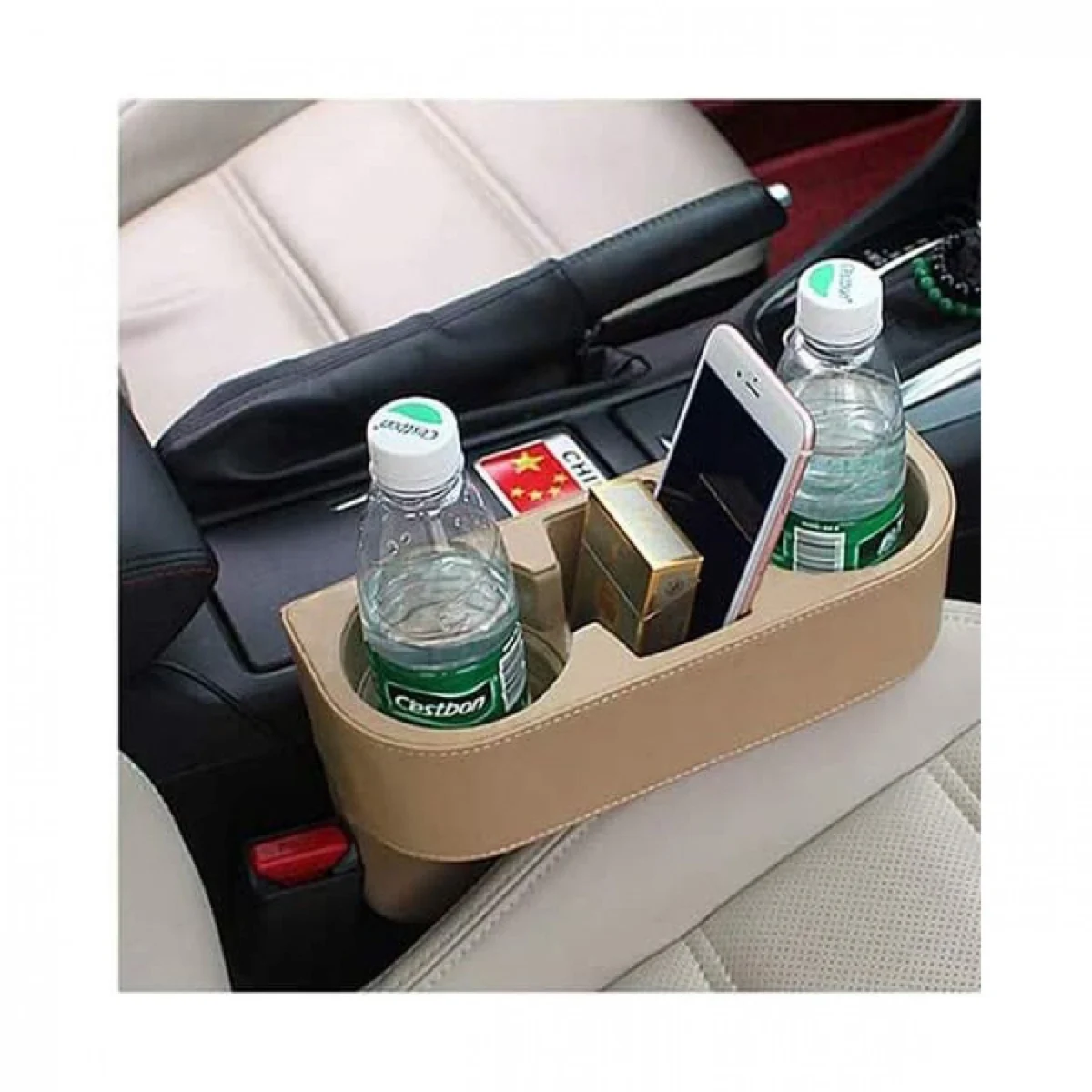 Πλαϊνή Θήκη - Ποτηροθήκη Αυτοκινήτου από Δερματίνη για επιπλέον Αποθηκευτικό Χώρο Car Valet
