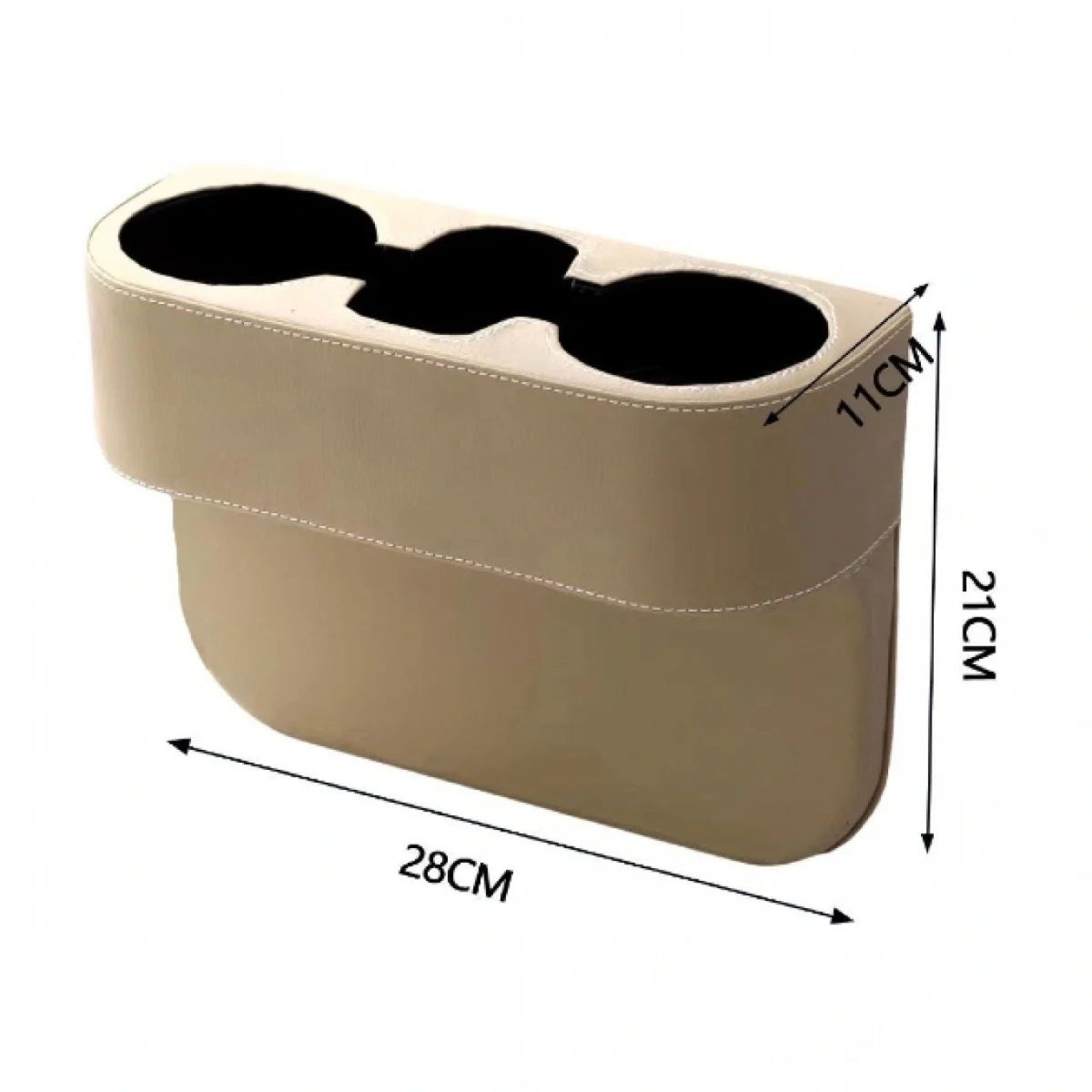 Πλαϊνή Θήκη - Ποτηροθήκη Αυτοκινήτου από Δερματίνη για επιπλέον Αποθηκευτικό Χώρο Car Valet