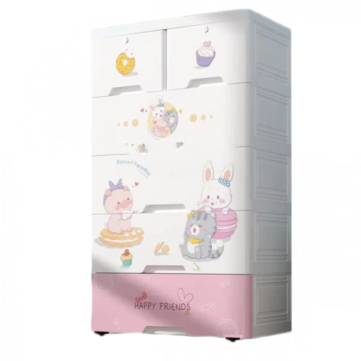 Πλαστική Συρταριέρα 100x50x38cm με 6 Συρτάρια