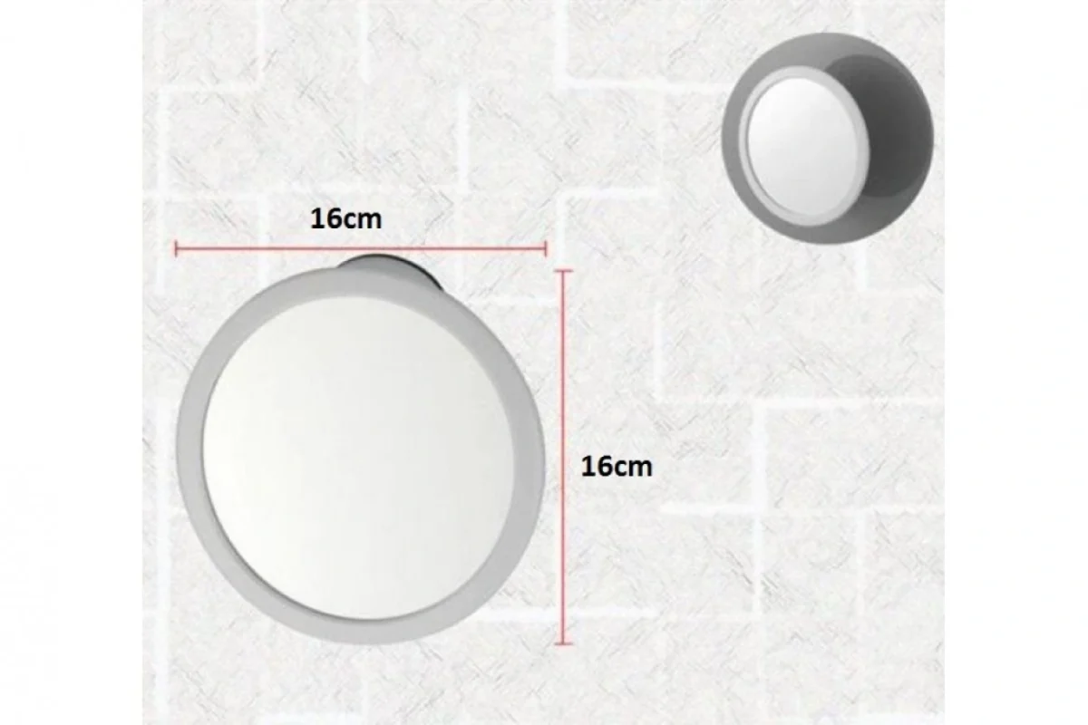 Στρογγυλός Περιστρεφόμενος Καθρέφτης με Βεντούζα 30148 BATHLUX