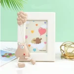 Παιδική Αναμνηστική Κορνίζα σε Σχήμα Τρενάκι - Γαλάζια