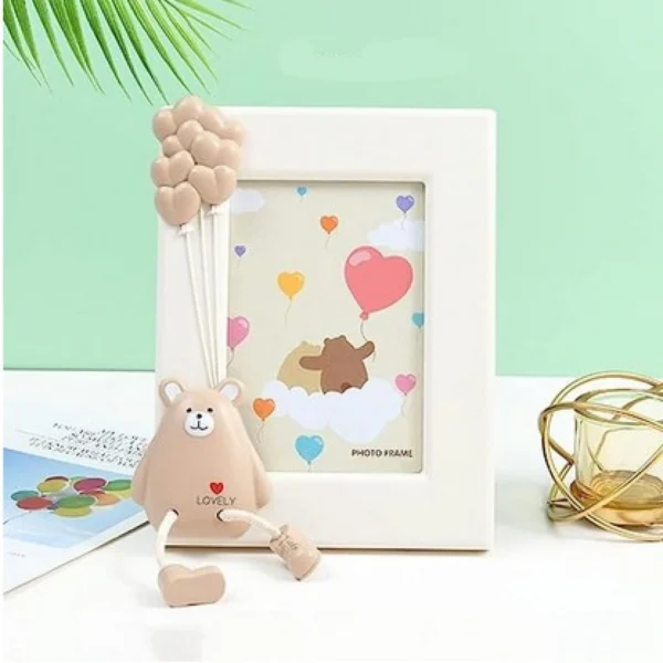 Παιδική Αναμνηστική Κορνίζα σε Σχήμα Τρενάκι - Γαλάζια