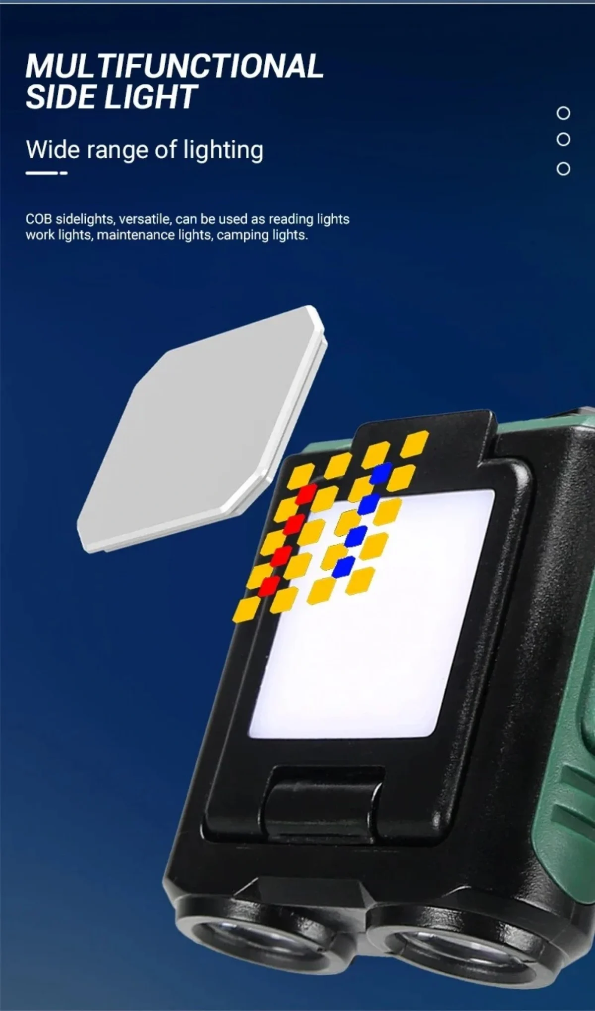 Mini Επαναφορτιζόμενος Φακός LED με Ανίχνευση Κίνησης & 5 Λειτουργίες 1200mAh