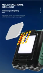 Mini Επαναφορτιζόμενος Φακός LED με Ανίχνευση Κίνησης & 5 Λειτουργίες 1200mAh