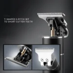 Επαναφορτιζόμενη Κουρευτική Μηχανή με LCD Οθόνη - KEMEI