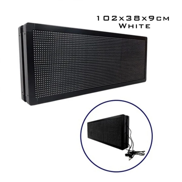 Led Κυλιόμενη Πινακίδα με Κόκκινο Φωτισμό Μονής Όψης 220v 102,5x38x9cm