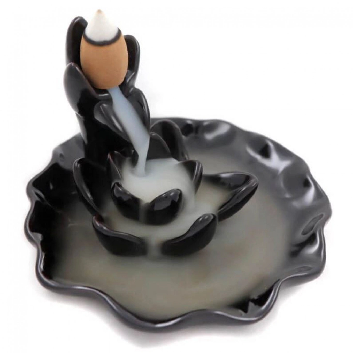 Πορσελάνινη Βάση Αντίστροφης Ροής για Αρωματικά Sticks– Backflow Incense Holder Μαύρο 11x60 cm Πορσελάνινη Βάση Αντίστροφης Ροής για Αρωματικά Sticks– Backflow Incense Holder Μαύρο 11x60 cm