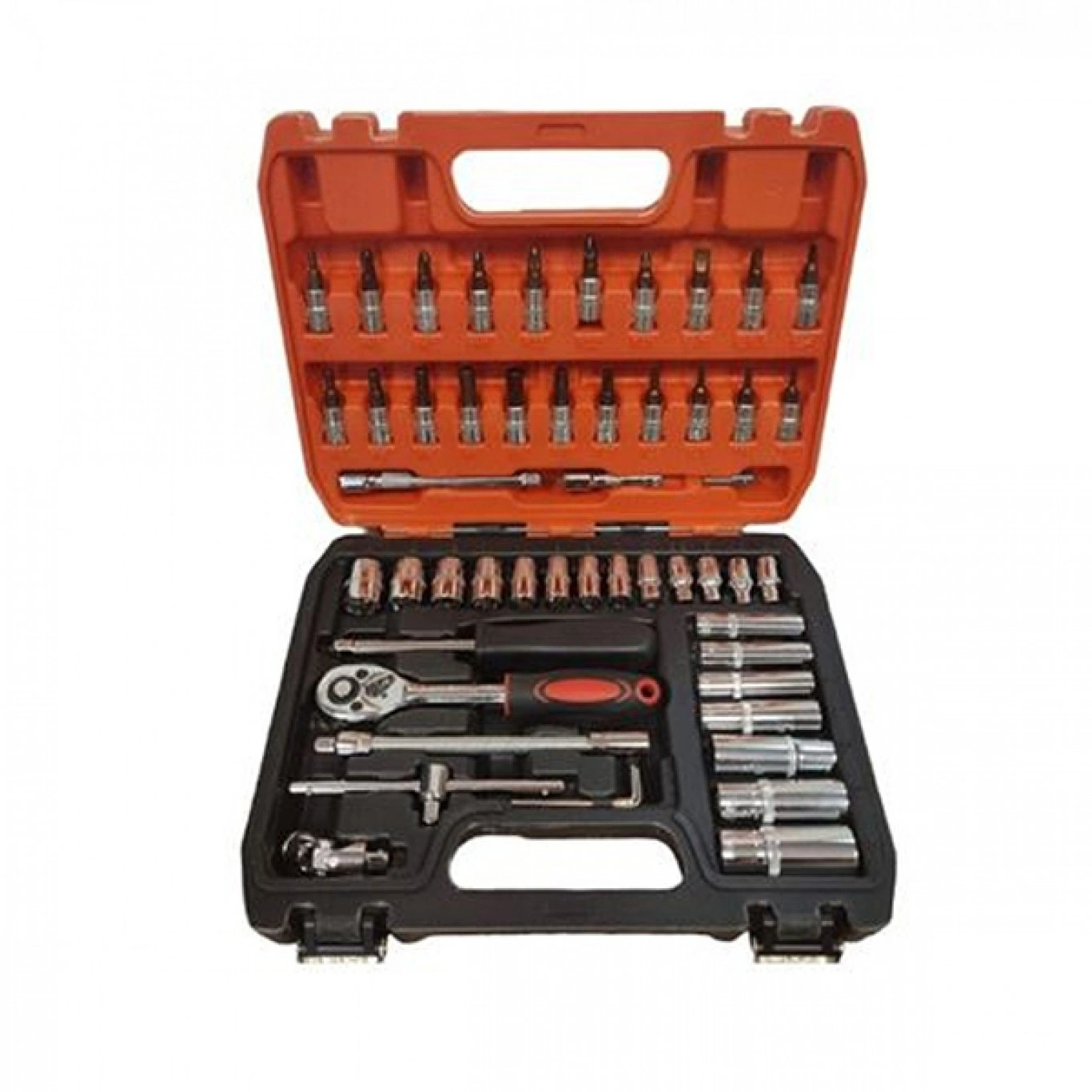 Πλήρες Σετ Καστάνια με Καρυδάκια 1/4″ 53τμχ HL18668-182 Πλήρες Σετ Καστάνια με Καρυδάκια 1/4″ 53τμχ HL18668-182