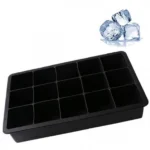 Παγοθήκη Σιλικόνης για 15 Μεγάλα Παγάκια 12.5x18x2.5εκ Μαύρη