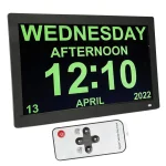 Ρολόι Ξυπνητήρι Ψηφιακό Ημερολόγιο 7’’ με Υπενθυμίσεις και Τηλεχειριστήριο, Ιδανικό για Ηλικιωμένους, Άτομα με Άνοια και Μειωμένη Όραση