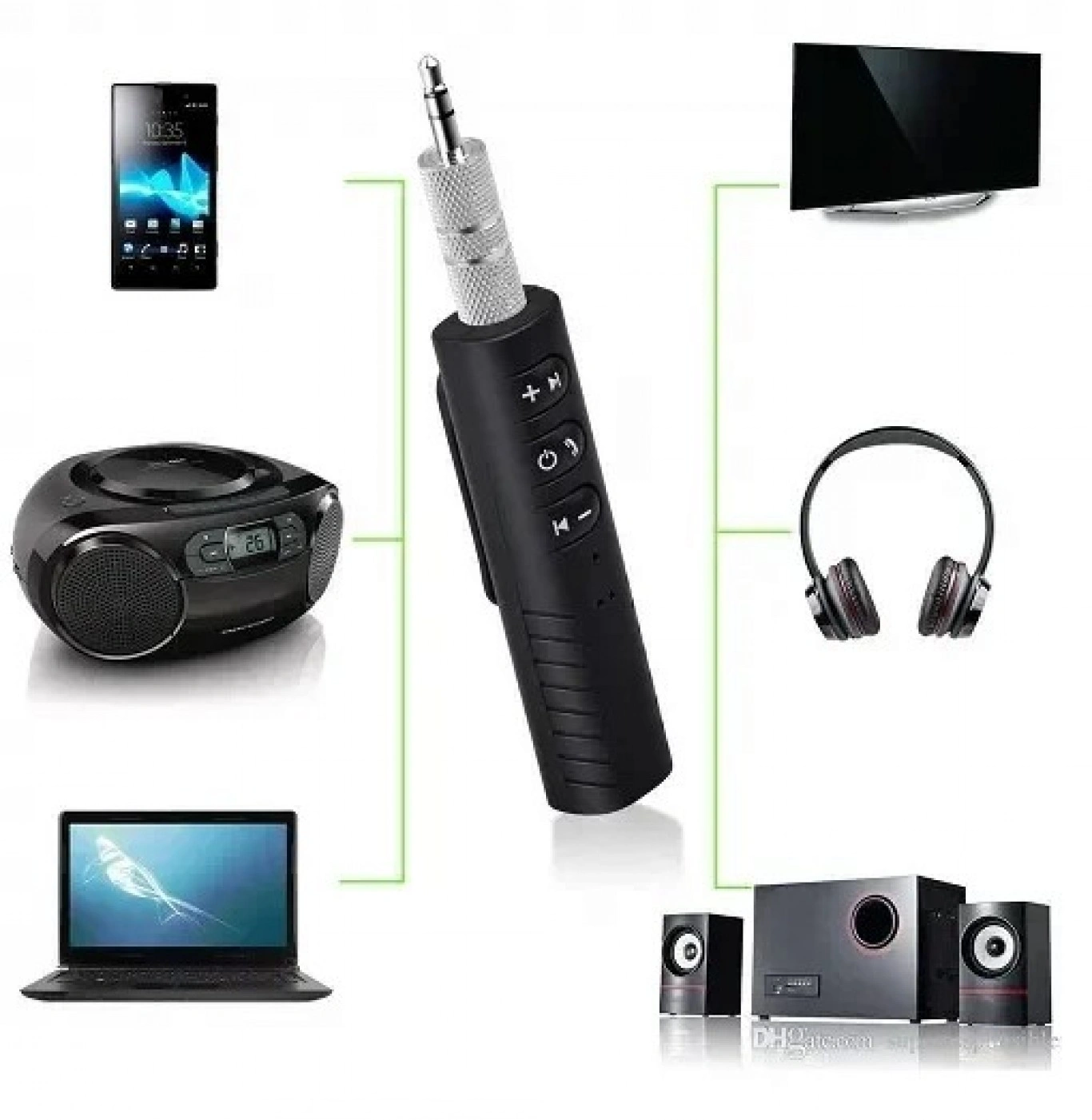 Ασύρματος Δέκτης Μουσικής Bluetooth BT-450 Wireless Receiver Ασύρματος Δέκτης Μουσικής Bluetooth BT-450 Wireless Receiver