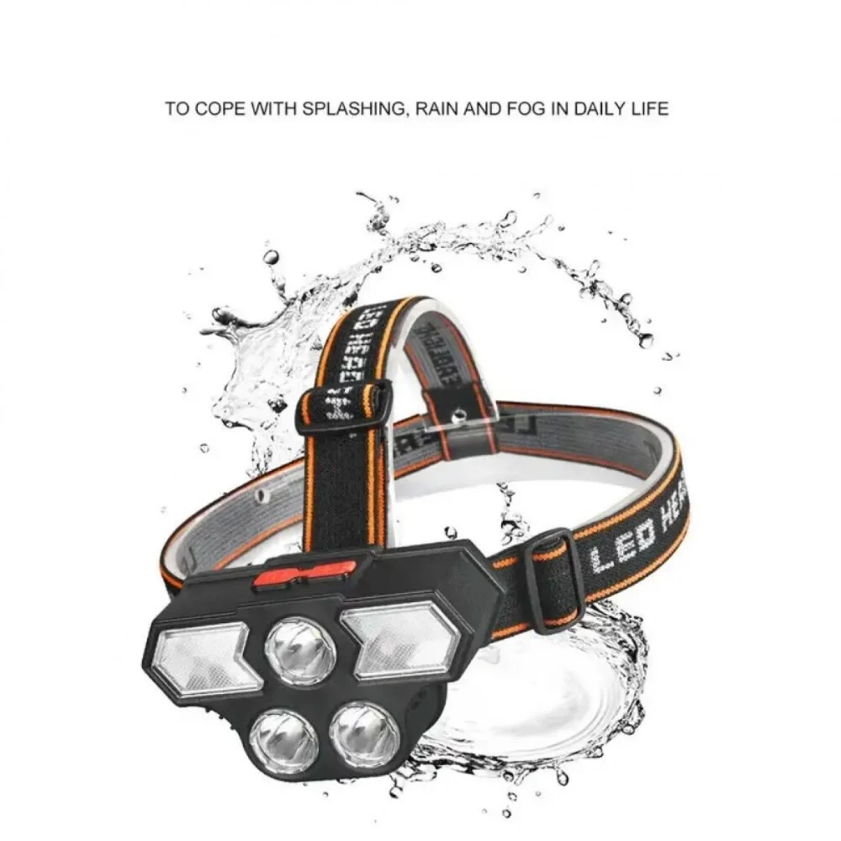 LED Φακός Κεφαλής Αδιάβροχος με 6 Λειτουργίες & Περιστροφή 180° Φυσικό/Ψυχρό Λευκό K5309