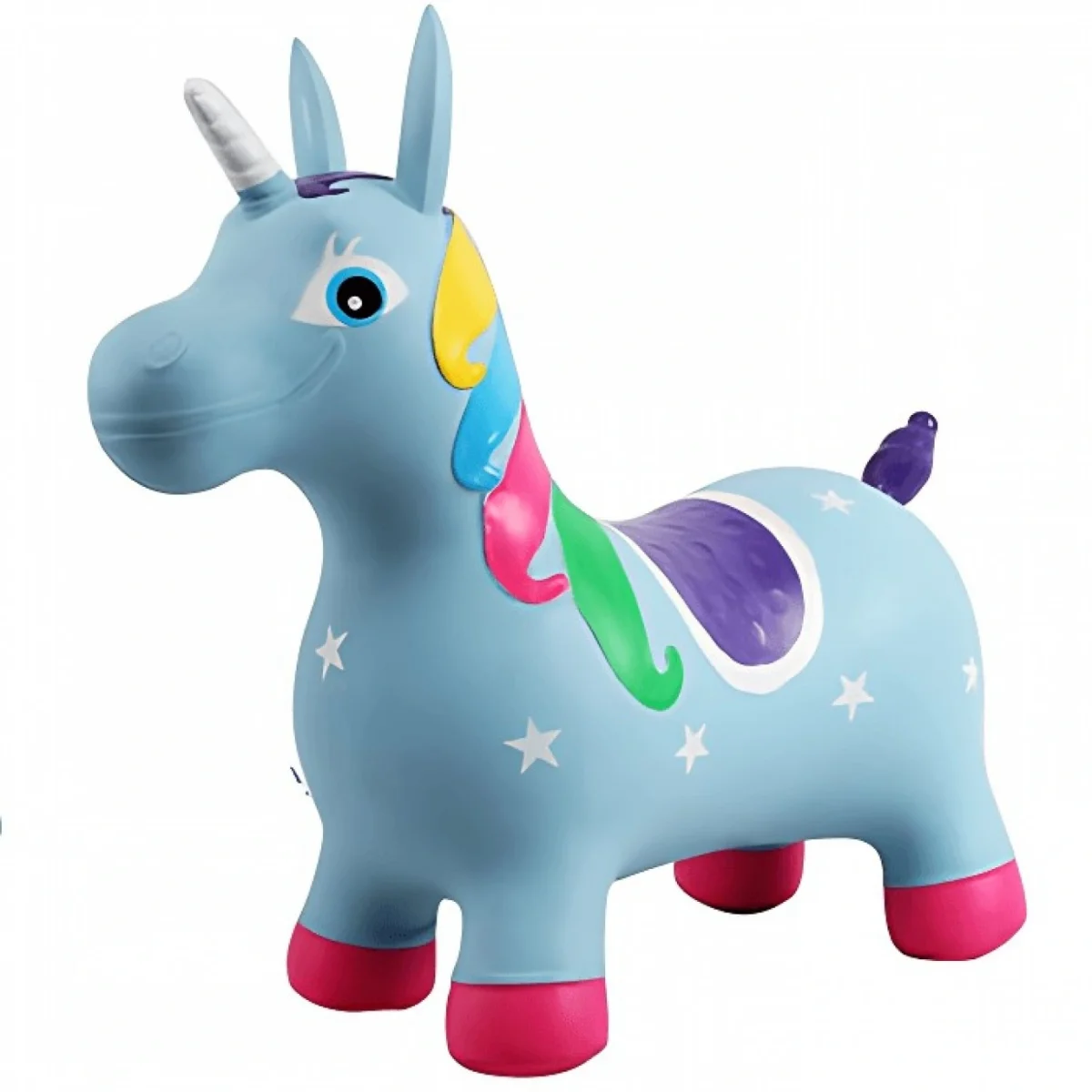 Φουσκωτό Ζωάκι Χοπ Χοπ Χρωματιστός Μονόκερος 55x27x42cm για Παιδιά 3+ ετών