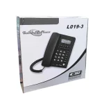 Ενσύρματο Τηλέφωνο Γραφείου L019-3 Μαύρο με Μεγάλα Πλήκτρα και Αναγνώριση Κλήσης