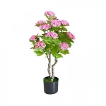 85cm Τεχνητό Διακοσμητικό Φυτό Δράκαινα Ροζ Ορτανσία σε Γλάστρα 25696