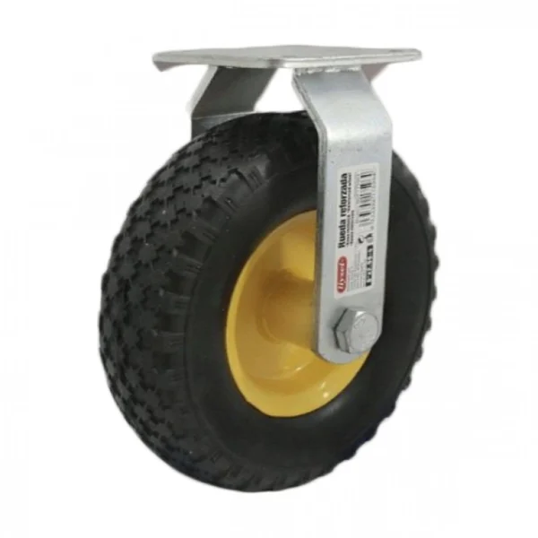 210mm Σταθερή Βιδωτή Βιομηχανική Ρόδα από Αφρό PU Βαρέως Τύπου