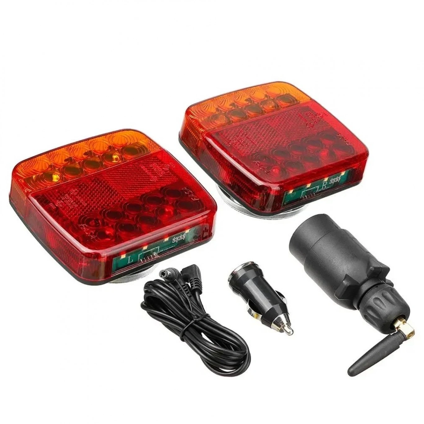Σετ 2 Τεμάχια Φώτα Τρέιλερ -Φλας-Στοπ-Πορείας LED με Μαγνήτη 24V Σετ 2 Τεμάχια Φώτα Τρέιλερ -Φλας-Στοπ-Πορείας LED με Μαγνήτη 24V