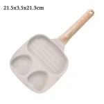 34771-14 Αντικολλητικό Τηγάνι 3 Θέσεων με Σχέδια Καρδιάς & 1 Οβάλ Θέση για Αυγά και Ομελέτες 17x8cm