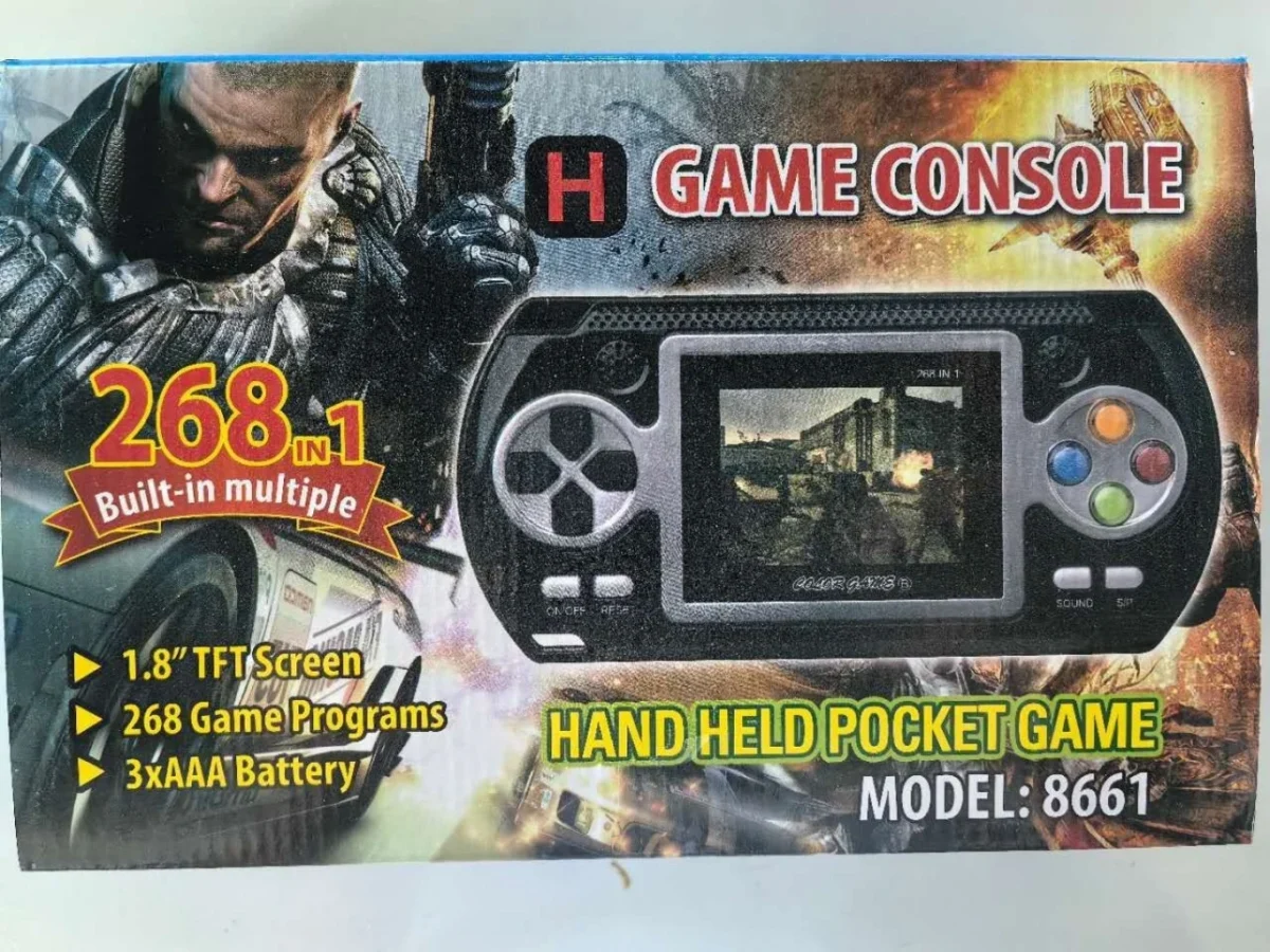 Κονσόλα Χειρός με 268 Ενσωματωμένα Παιχνίδια 268 in 1