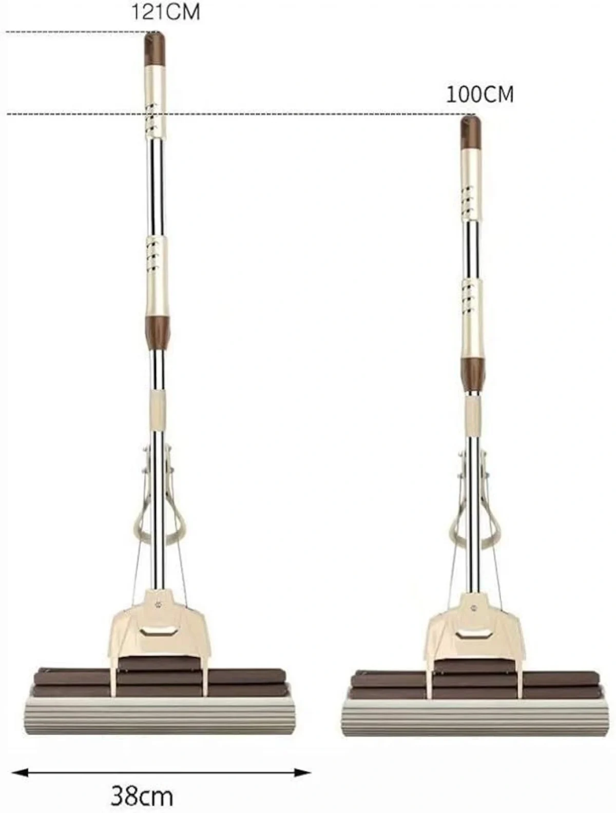 Ανοξείδωτη 360° Τηλεσκοπική Σφουγγαρίστρα 2715