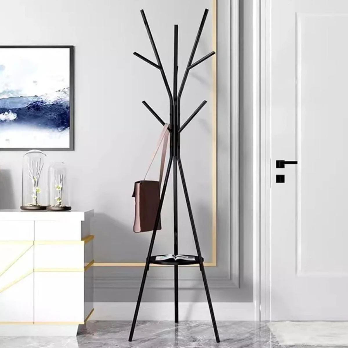 Μεταλλικός Καλόγερος FQ-17 Μαύρο Χρώμα 180 εκ.