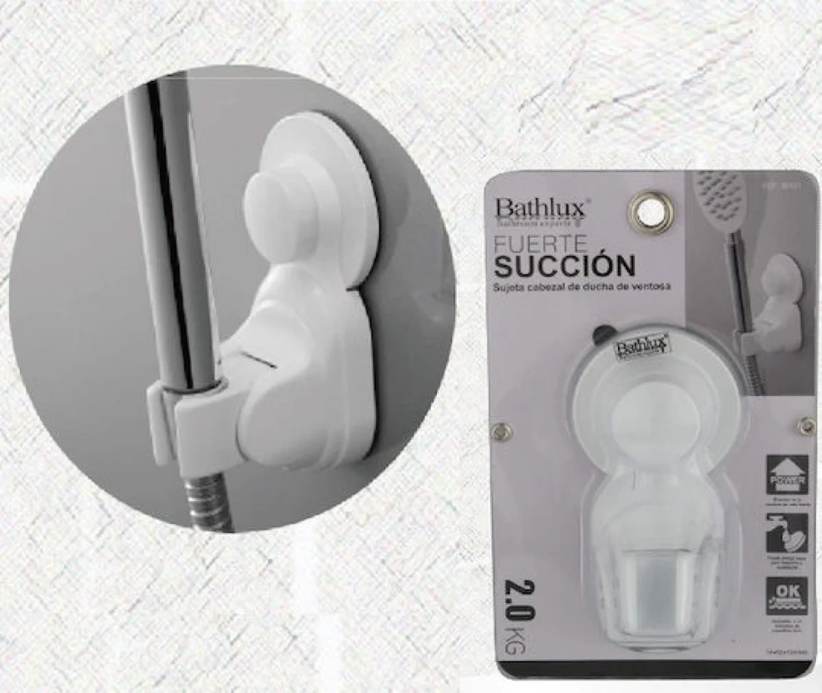 Στήριγμα Ντουζ 6.20X12.40cm Bathlux