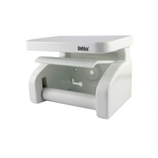 Βάση Χαρτιού Υγείας με Ράφι και Βεντούζες Bathlux 16.9x12.6cm