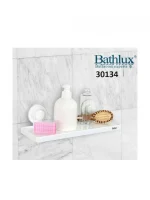 Επιτοίχιο Ράφι Πλαστικό με Βεντούζες Bathlux 30134